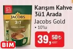 JACOBS GOLD KARIŞIM KAHVE 3Ü1 ARADA